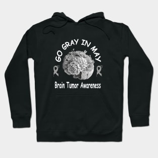 Go Gray In May Brain Cancer Tumor Awareness Hoodie